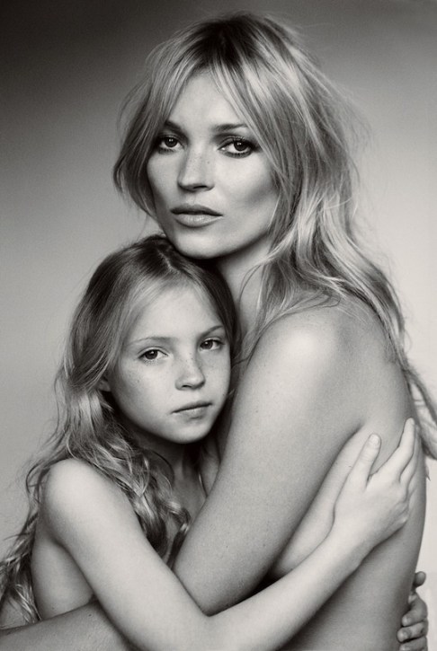 Kate Moss e a filha Lila