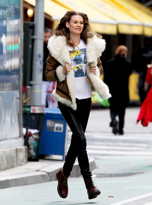 Victoria Secret model Behati Prinsloo in New York.