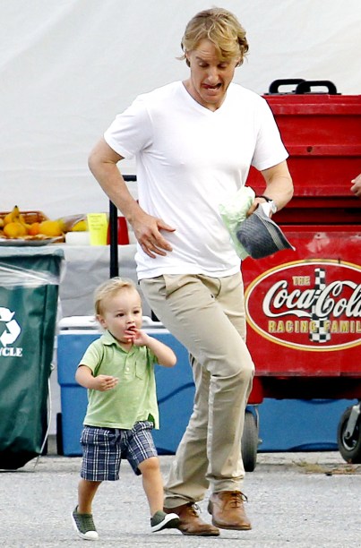 Owen Wilson com o filho