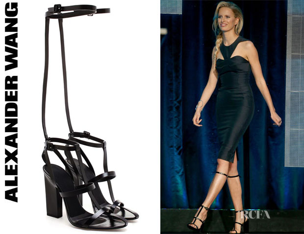 Karolina-Kurkovas-Alexander-Wang-‘Aline’-T-Bar-Sandals