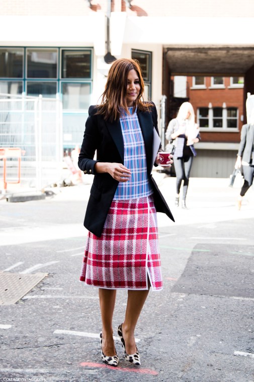 LFW-London_Fashion_Week_Spring_Summer_2014-Street_Style-Say_Cheese-Collage_Vintage-Christine_Centenera-Celine-Plaid_Trend-Leopard_Shoes-