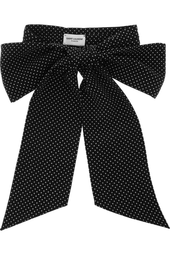 Sain Lauren silk polka dots 